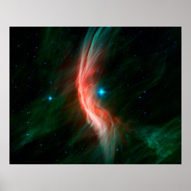 Aus Zeta Ophiuchi fließen Stellarwinde. Poster (Vorne)