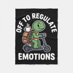 Aus zur Regulierung der Emotionen Schildkröte Psyc Fleecedecke