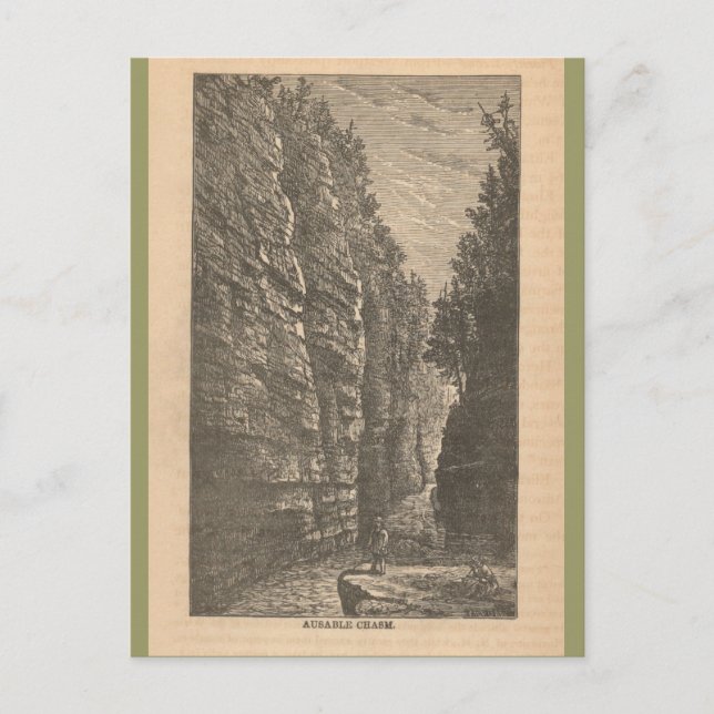 Ausable Chasm Postkarte (Vorderseite)