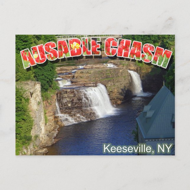 AuSable-Chasm Postkarte (Vorderseite)