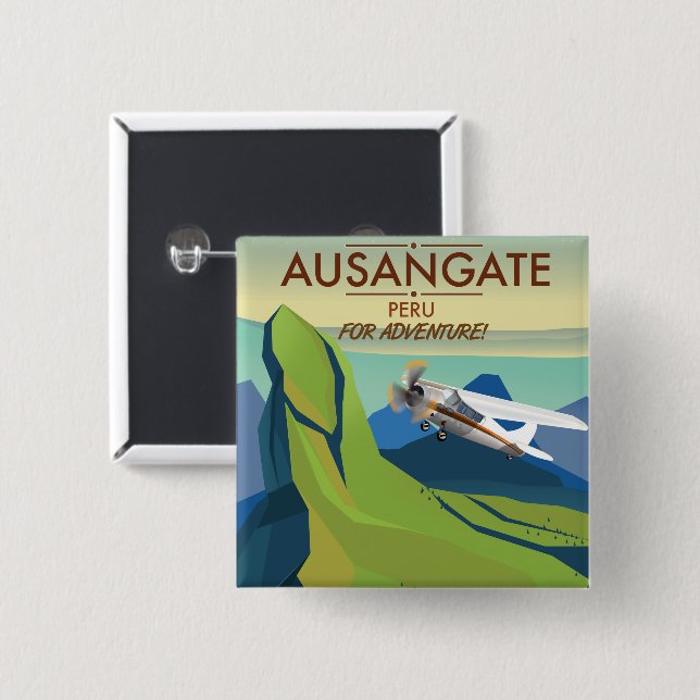 Ausangate Peru In Abenteuer! Button (Vorne & Hinten)
