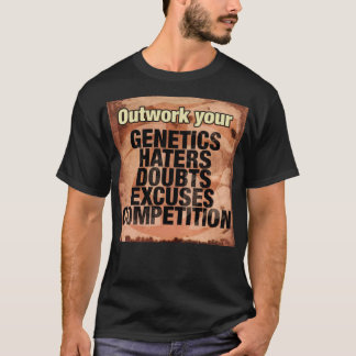 Ausarbeiten inspirierender Wörter - Arbeit - Motiv T-Shirt
