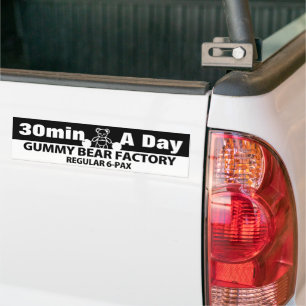 Ausarbeitungtipp für Gummibärenfabrik Autoaufkleber