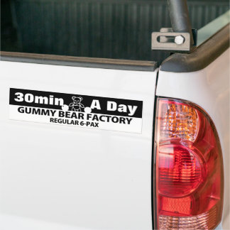 Ausarbeitungtipp für Gummibärenfabrik Autoaufkleber