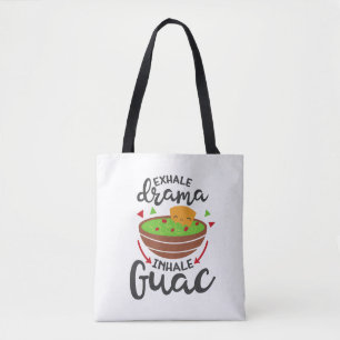 Ausatmen Drama Einatmen Guac Lustige Fiesta Strand Tasche
