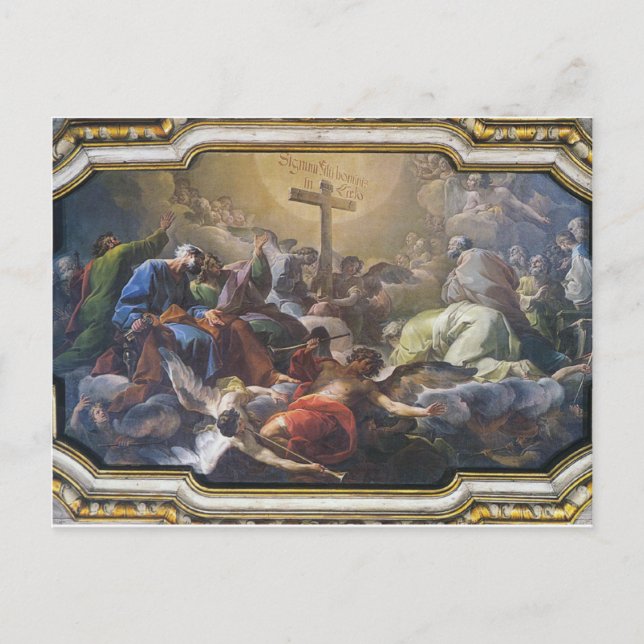 Ausatmung des Heiligen Kreuzes Postkarte (Vorderseite)