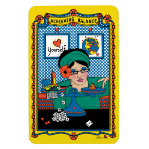 Ausbalancieren_B_4x6 Kühlschrankmagnet Magnet