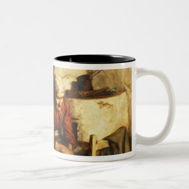 Ausbessern-Kleidung Zweifarbige Tasse (Rechts)
