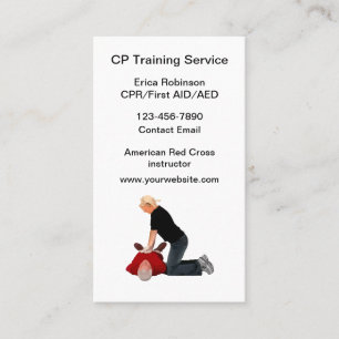 Ausbilder für CPR-Trainingsklasse Visitenkarte