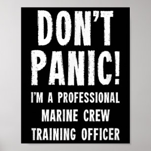 Ausbilder für Marinepersonal Poster
