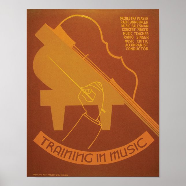 Ausbildung in Musik Poster (Vorne)
