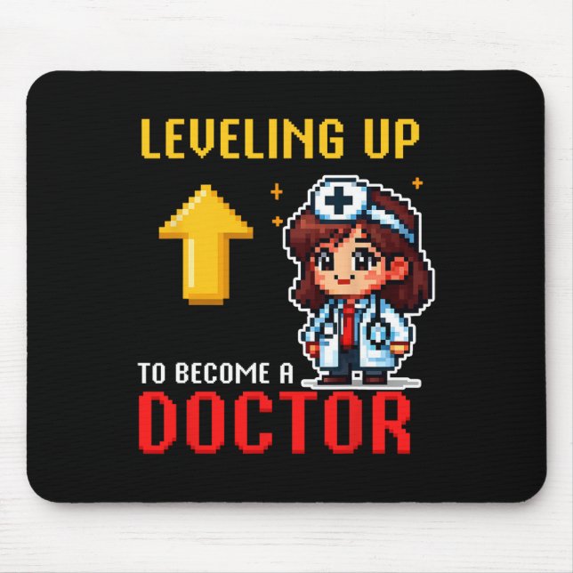 Ausbildung von Ärzten zur Schule Funny Gamer Girls Mousepad (Vorne)