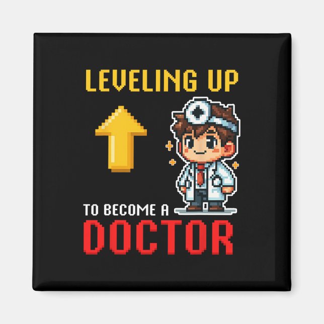 Ausbildung von Doktoranden zur Schule Funny Gamer  Magnet (Vorne)
