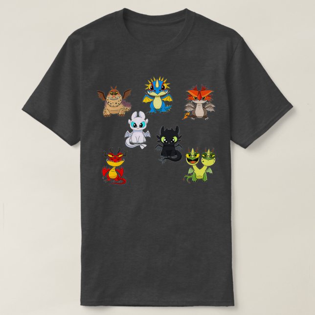 Ausbildung von Drachen 2 T-Shirt (Design vorne)