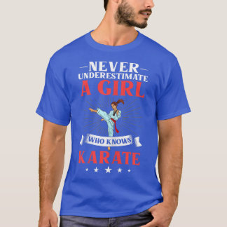 Ausbildung von Frauen Karate Fighter Black Belt B T-Shirt
