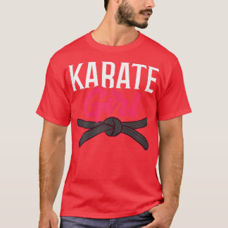 Ausbildung von Frauen Karate Fighter Black Belt B T-Shirt