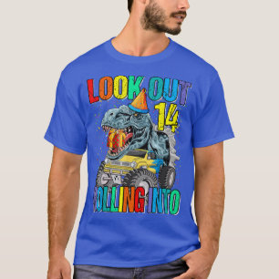 Ausblick auf die Einrollung in 14 Monster Truck Di T-Shirt