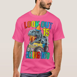 Ausblick auf die Einrollung in 15 Monster Truck Di T-Shirt