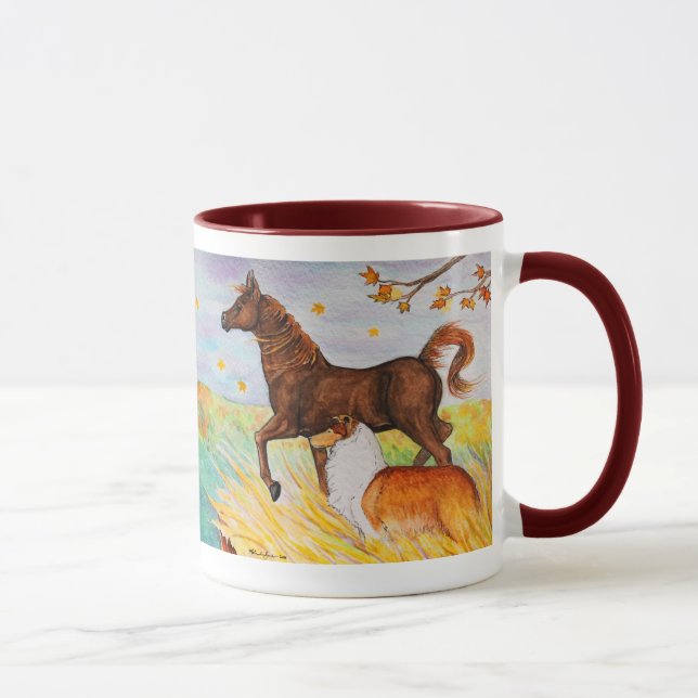"Ausblick-Ridge" Kaffee-Tasse Tasse (Rechts)