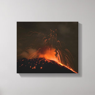 Ausbrechen von Tungurahua Vulkan Leinwanddruck