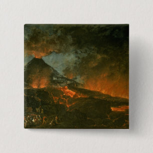 Ausbrechender Vesuv Button