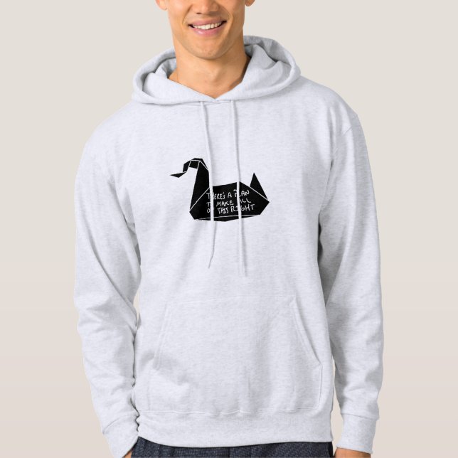 Ausbruch aus dem Gefängnis Kran-Mitteilung Hoodie (Vorderseite)
