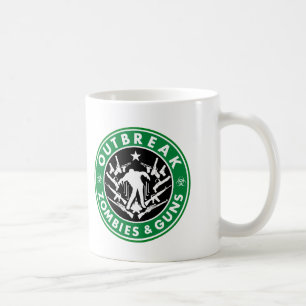 Ausbruch, Zombies und Gewehr-Tasse Kaffeetasse