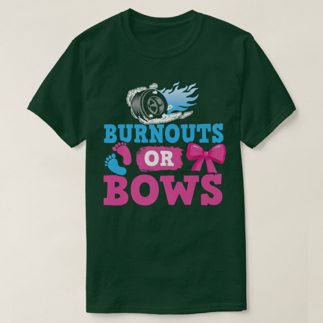 Ausbrüche oder Bows Funny Gender Reveal Party für  T-Shirt (Design vorne)