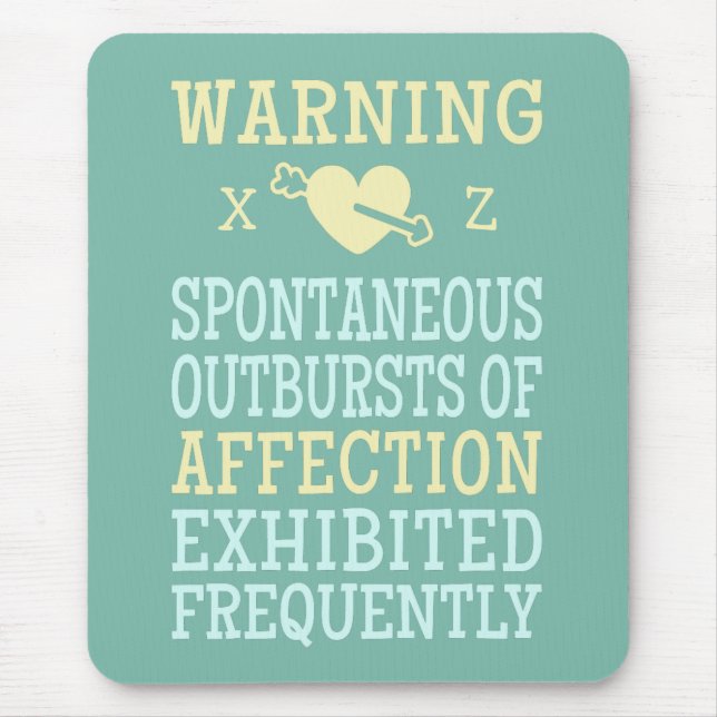 Ausbrüche von Zuneigung-Zollmousepad Mousepad (Vorne)