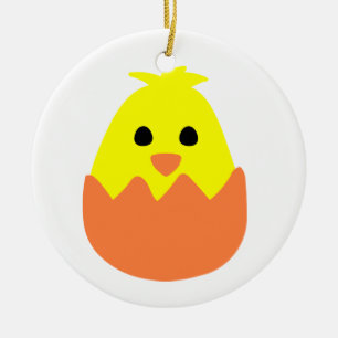 Ausbrüten von Ostern-Küken Keramikornament