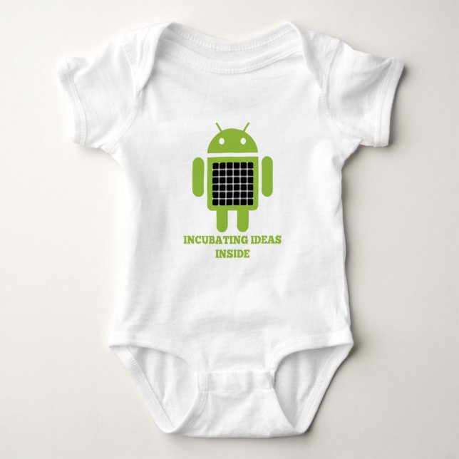 Ausbrütenideen-Innere (Wanze Droid Baby Strampler (Vorderseite)