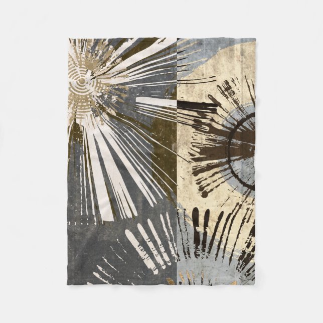 Ausburst Tiles I Fleecedecke (Vorderseite)