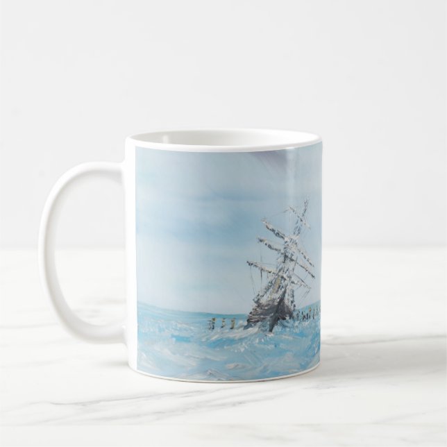 Ausdauer eingeschlossen durch das antarktische kaffeetasse (Links)