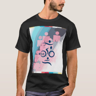 Ausdauer-Hub-Triathlon-Team Grafik T-Shirt