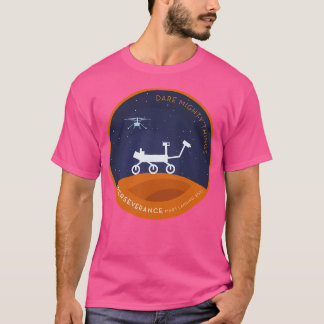 Ausdauer Rover Mars Night Silhoutte Homage Pat T-Shirt
