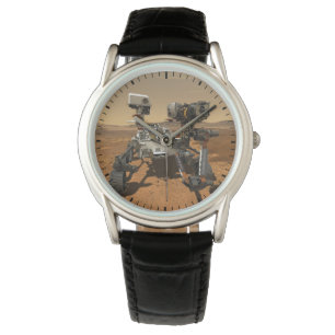 Ausdauerrenderung auf der Oberfläche von Mars. Armbanduhr