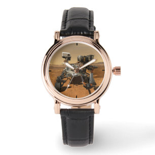 Ausdauerrenderung auf der Oberfläche von Mars. Armbanduhr