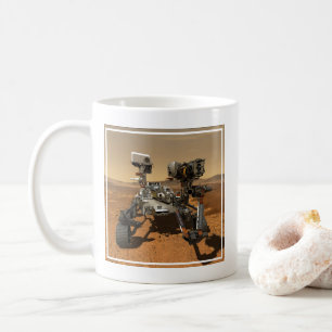 Ausdauerrenderung auf der Oberfläche von Mars. Kaffeetasse