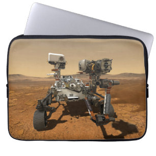 Ausdauerrenderung auf der Oberfläche von Mars. Laptopschutzhülle
