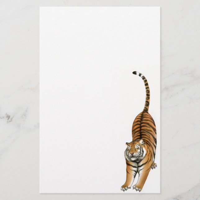 Ausdehnen des bengalischen Tiger-Briefpapiers Briefpapier (Vorderseite)