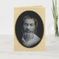 Ausdruck in den Augen der Walt-Whitman-Mitteilungs
