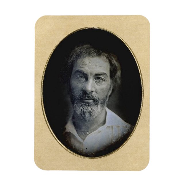Ausdruck in den Augen von Walt Whitman Magnet (Vertikal)