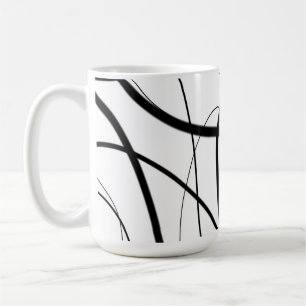 Ausdruck in Schwarz und Weiß Kaffeetasse