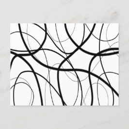 Ausdruck in Schwarz und Weiß Postkarte