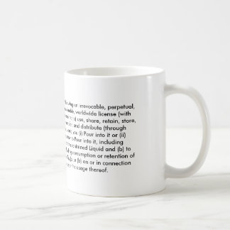 Ausdrücke der Service-Tasse Kaffeetasse