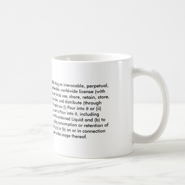Ausdrücke der Service-Tasse Kaffeetasse (Rechts)