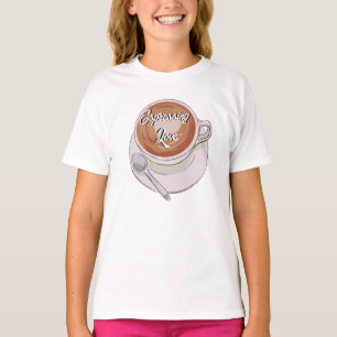 Ausdrückende Liebe auf dem T - Shirt