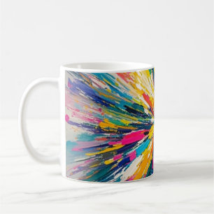 Ausdrückliche, abstrakte, bunte Posterdekor Kaffeetasse