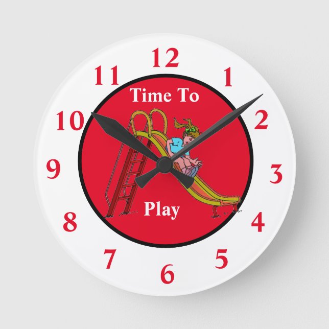 AUSDRUCKSAMMLUNG VON KINDERN RUNDE WANDUHR (Vorderseite)