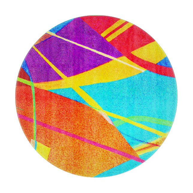 Ausdrucksfarbmuster Schneidebrett (Vorderseite)